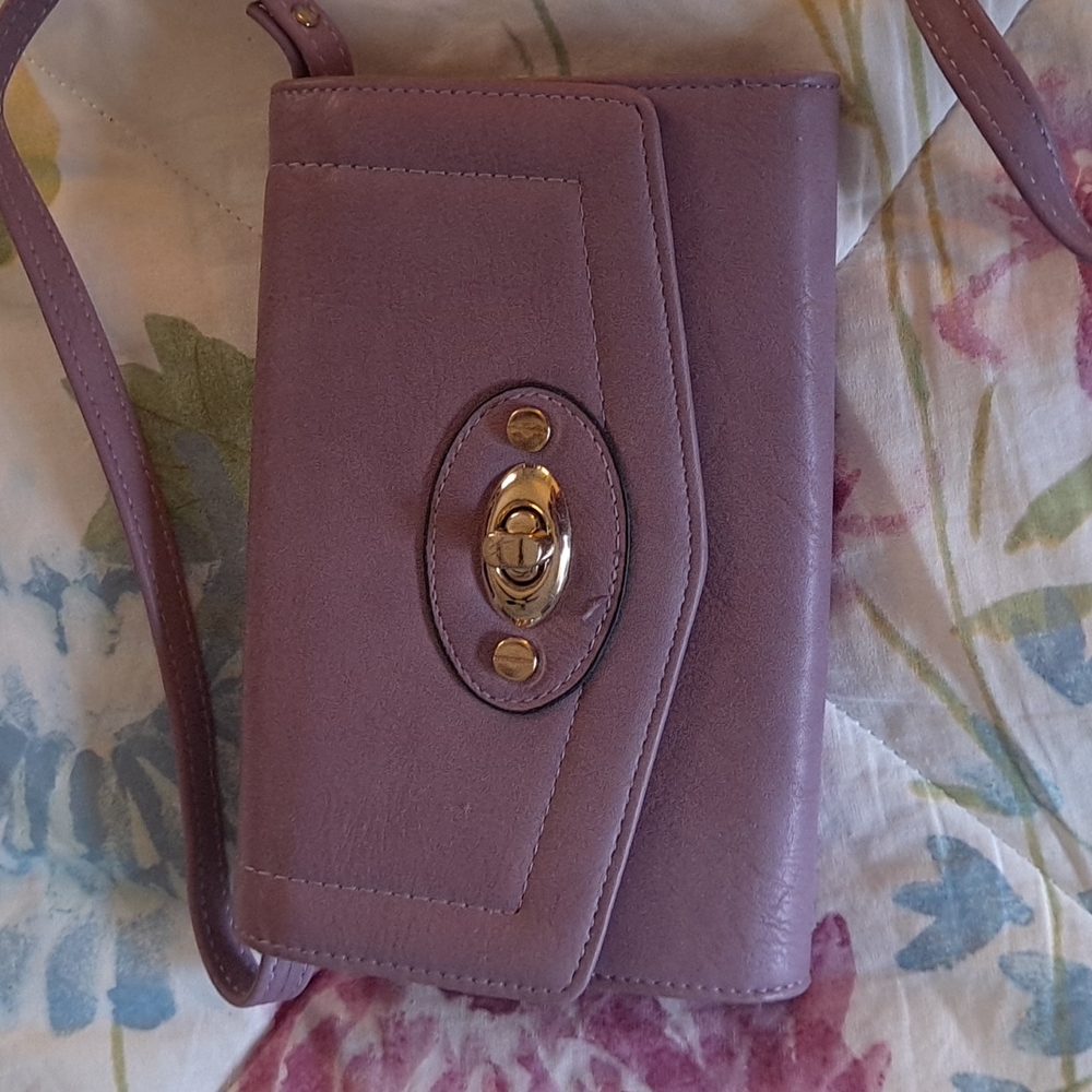 NWOT Rose Wallet with Shoulder Strap